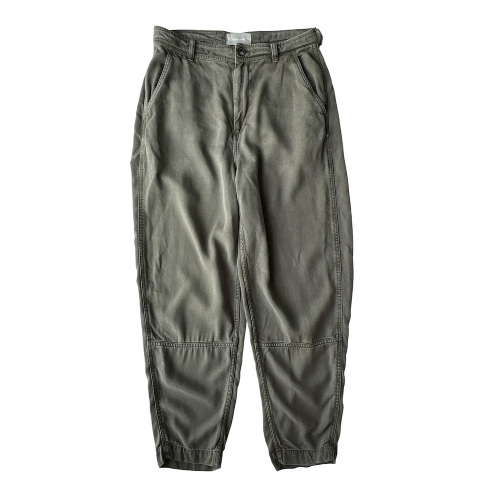 Everlane Pants 6 Barrel Utility Womens Olive Green Tencel Lyocell Taper Workwear